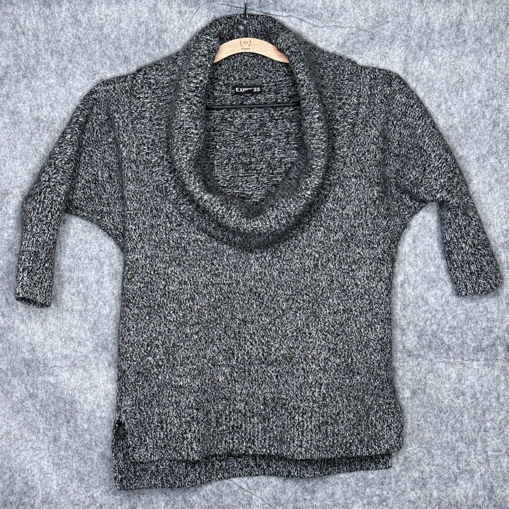Express Cowl Neck‎ Merino Wool Blend Pull-Over Sweater- Sz S